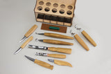 S53L - Universelles Holzschnitzset mit 10 Werkzeugen (Linkshänder)