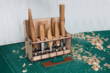 S53L - Universelles Holzschnitzset mit 10 Werkzeugen (Linkshänder)