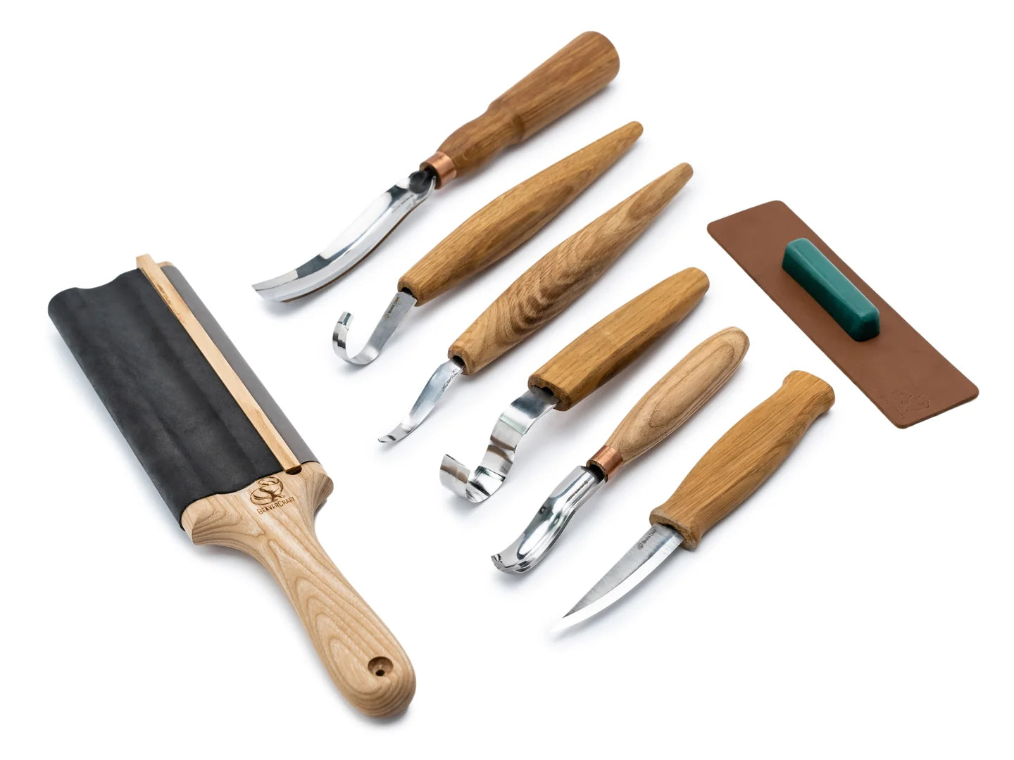 BeaverCraft Spoon Wood Carving Set S49 with geometric wood carving knife