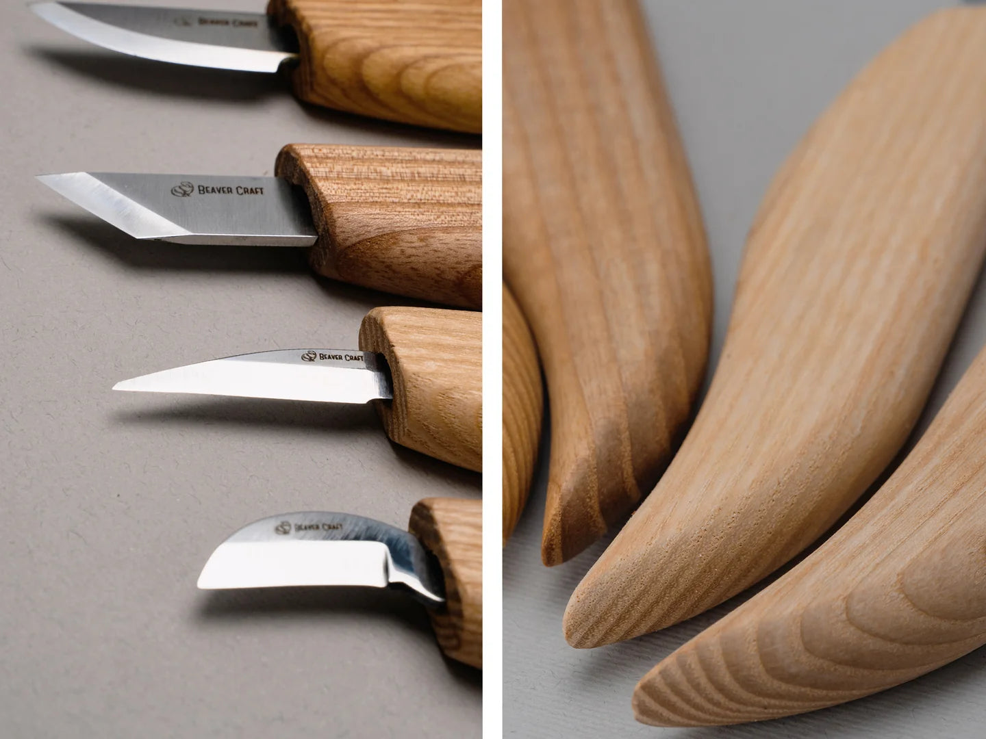 S56 – Chip Carving Knives Set in Leather Roll