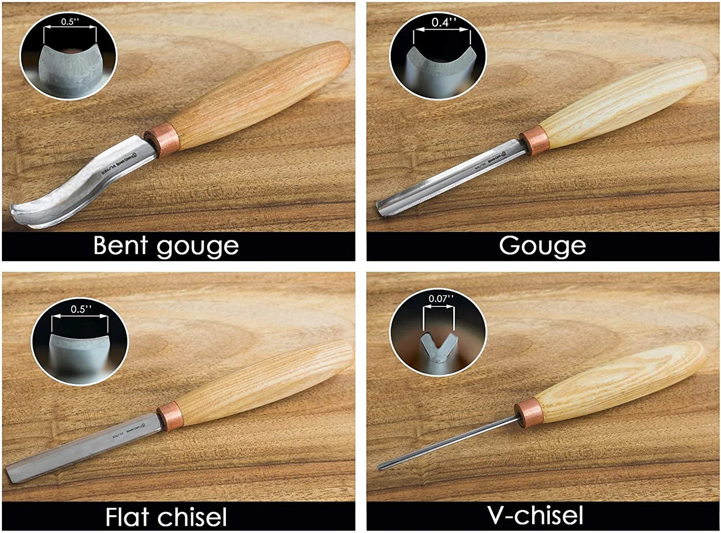 SC01 - Gouge Wood Carving Tools Set