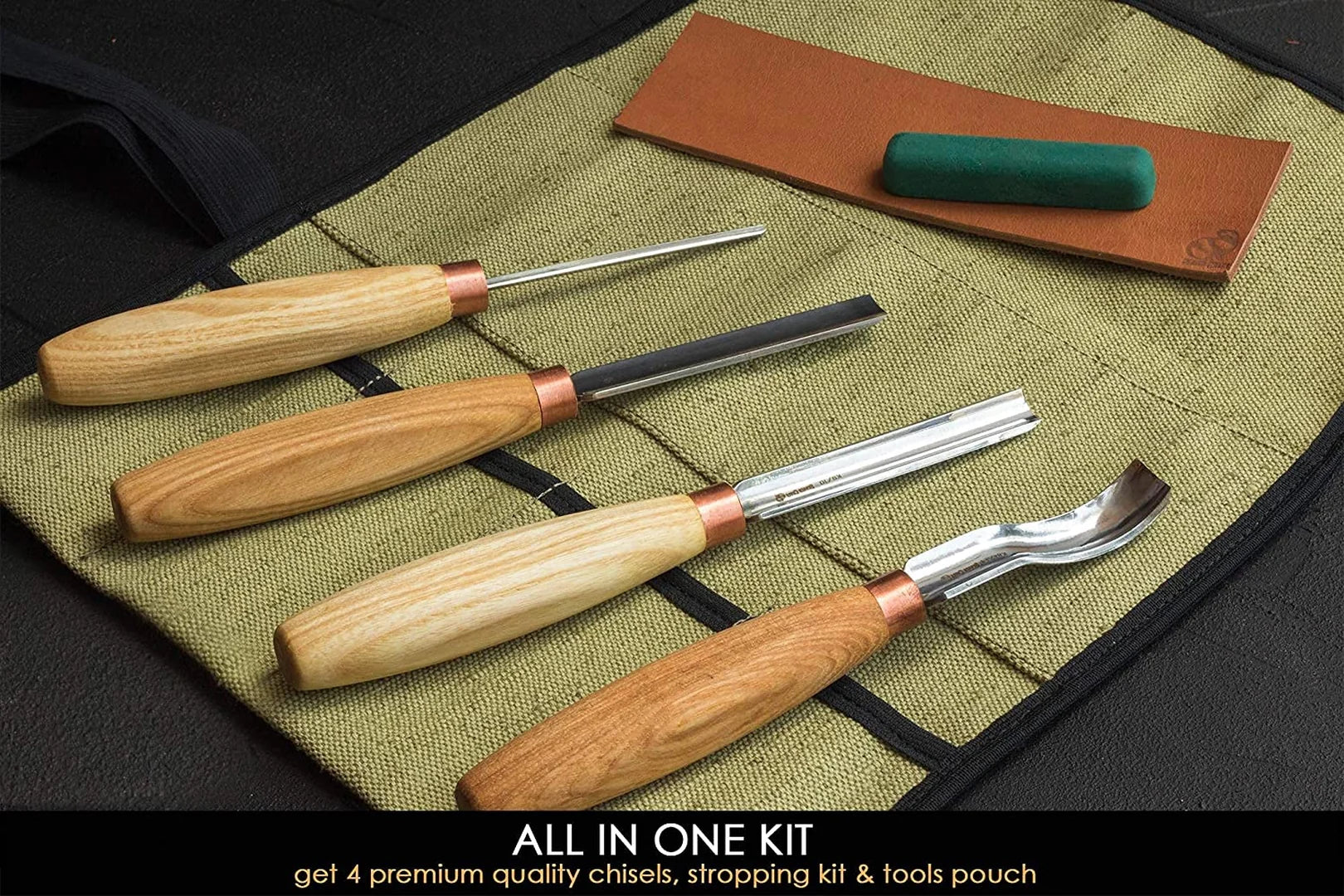 Best Hand Sharpened Beginner Wood Carving Tools - Set of 7