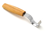 Hook spoon knife for left hand