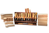 S68L – Multifunktionales, erweitertes 28-teiliges Holzschnitzerei-Set (Linkshänder)